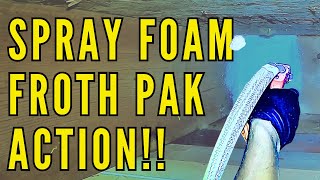 Spray Foam Froth Pak Action [upl. by Jelene374]