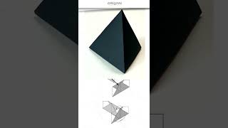 Origami diagram Regular Tetrahedron [upl. by Miriam255]