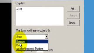Server 2008 uzak bilgisayarı kapatma komutu [upl. by Bordy]