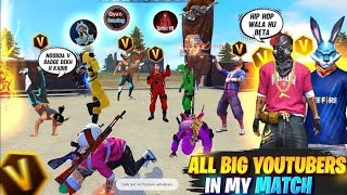 V Badge Youtuber Coming My Match😍😱  Garena Free Fire [upl. by Gosser724]