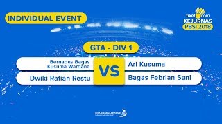 Tiketcom Kejurnas 2018  GTA DIV 1  BernadusDwiki VS AriBagas [upl. by Steinman768]