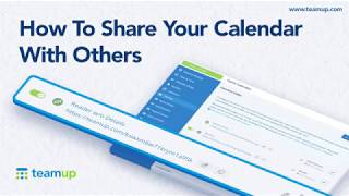 Teamup Tutorial How To Share Your Calendar With Others [upl. by Ivatts199]