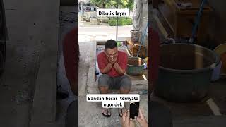 Dibalik layar ternyata ngondek😂🤣 funny lucu comedy [upl. by Annaeoj]