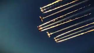 Richmond Raceway pyro flyover 2019 [upl. by Arihk]