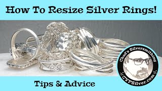 Sizing Silver Rings A Silversmithing Tutorial [upl. by Czarra]