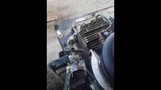 How to adjust carburetor on riding lawn mower [upl. by Elbring296]