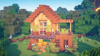 Minecraft  How to Build a Survival House  Starter House [upl. by Sheets986]