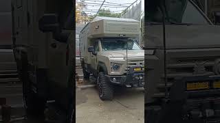 njstar rv Mengshi High End Truck Camper Backed To Rainy Day Test Place [upl. by Harutak]