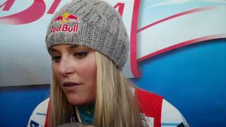 Lindsey Vonn  Ski Worlcup RTL Soelden 2011 Interview after 1st run [upl. by Hcelemile]