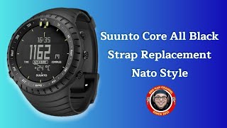 Suunto Core All Black Strap Replacement Nato Style [upl. by Mackintosh]