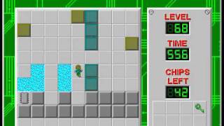 Chips Challenge 1 level 68 solution  489 seconds [upl. by Litt]