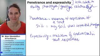 NonMendelian Inheritance 7 Penetrance and expressivity [upl. by Osy]