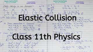 Elastic Collision  Chapter 5  Work Energy and Power  Class 11 Physics [upl. by Millar]