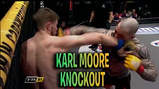 Karl Moore Gets the Knock Out In Cage Warriors in a Brawl in 2013 [upl. by Akirdnwahs]