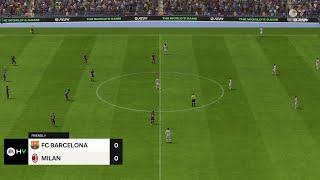 Barcelona vs AC Milan 07082024 Club Friendlies EA FC 24 [upl. by Shaffert]