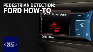 PreCollision Assist with Pedestrian Detection  Ford HowTo  Ford [upl. by Rotberg]