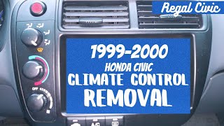 1999  2000 Honda Civic Climate Control removal [upl. by Nnazil]