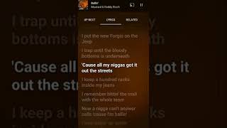 BallinRoddy Rich and Mustard slowed down trending lyricvideo [upl. by Meingoldas]