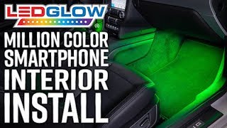 LEDGlow  How to Install A Million Color Bluetooth Interior LED Lighting Kit [upl. by Atnima]