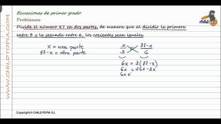 Ecuaciones de primer grado Problemas 3º de ESO matemáticas [upl. by Merrel113]