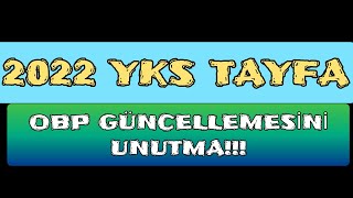 2022 YKS OBP GÜNCELLEMESİNİ UNUTMA 🔥 yks2022 [upl. by Kenna]