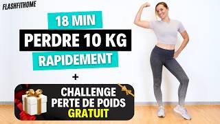 HIIT pour PERDRE 10KG SANS IMPACTS et SANS RÉGIME ✨ Sans Matériel  FlashFitHome [upl. by Brinson283]