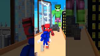 Sonic vs SuperHeroes in Rage Control Run Funny Animation minecraft sonic minecraftanimatishorts [upl. by Arratal960]