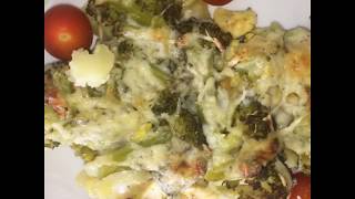 كراتان بالبروكلي وشرائح الدجاج والبطاطس gratin de brocoli au poulet et pomme de terre [upl. by Einnad]