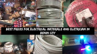 EDO Price To Pay Electricians Wires Borehole Wires Bulbs Lampholder Light Switch In Benin City [upl. by Maison]