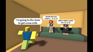 find milk at the store and leave ur kids obby  roblox game trailer [upl. by Nickie]