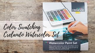 swatching crelando watercolors from Lidl [upl. by Geer]