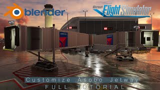 MSFS2020Customize Asobo Jetway in BlenderFull TutorialAnimationMultiple Model Textures [upl. by Nylisoj139]