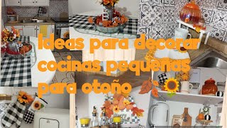 Decoración de mi pequeña cocina para otoño🍂🌻🐿️decoracion cocina otoño ideas decoraciondelhogar [upl. by Henley]