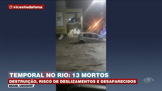 Chuvas causas estragos e mortes no Rio de Janeiro [upl. by Rupert]