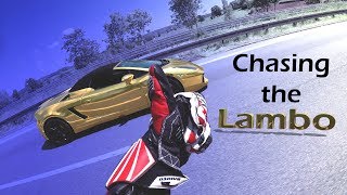 Golden Lamborghini Gallardo vs Ducati 899 Panigale [upl. by Yleak744]