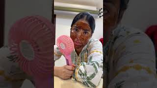 Ghar pe Banaya peel off mask youtubeshorts minivlog [upl. by Babbette]