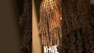 Installing plaitsmini braids on natural hair no hair added Perfect protective style 💚 [upl. by Skiba382]