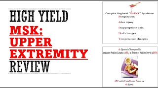 MSK Upper Extremity Review  Mnemonics And Proven Ways To Memorize For Your Exams [upl. by Ydualc]