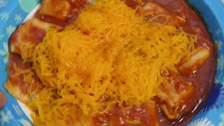 eat Canned Cheese Ravioli with lots of extra Shredded Cheese [upl. by Lesiram350]