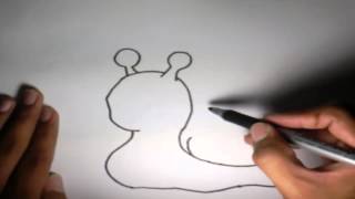 Como dibujar un Caracol l How to draw a Snail [upl. by Clerc]