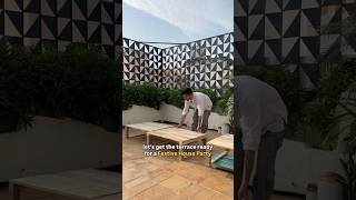 Terrace makeover festivevibes makeover music halloween newsong party diwali shortsfeed diy [upl. by Earesed]