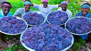 GRAPE JUICE  100 KG Grapes  Natural Pure Healthy Fruit Juice Making In Village  Juice Recipe [upl. by Shiekh520]