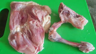 HOW TO DEBONE LEG QUARTER  DEBONING CHICKEN LEG AND THIGH [upl. by Aenehs583]