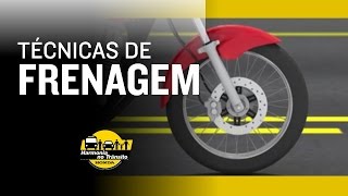 Técnicas de Frenagem de Moto  Harmonia no Trânsito [upl. by Acebber]