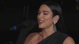 ELTON JOHN wDUA LIPA  COLD HEART Final American PerformanceDodger Stadium [upl. by Neelyhtak41]