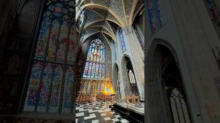 Beautiful Cathedral of Saint Paul Liege catholic architecture stainedglass awesome wallonie [upl. by Keriann]