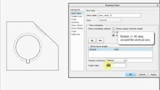 Creating an Isometric view  PTC Creo [upl. by Ela]