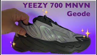 YEEZY 700 MNVN GEODE lavender  unbox on feet and pics [upl. by Terraj534]