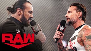 CM Punk meets Drew McIntyre inside Hell in a Cell Raw highlights Sept 30 2024 [upl. by Wassyngton]