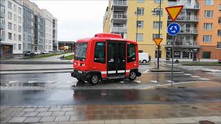 Autonomer Bus in Barkarby Stockholm [upl. by Akiv]